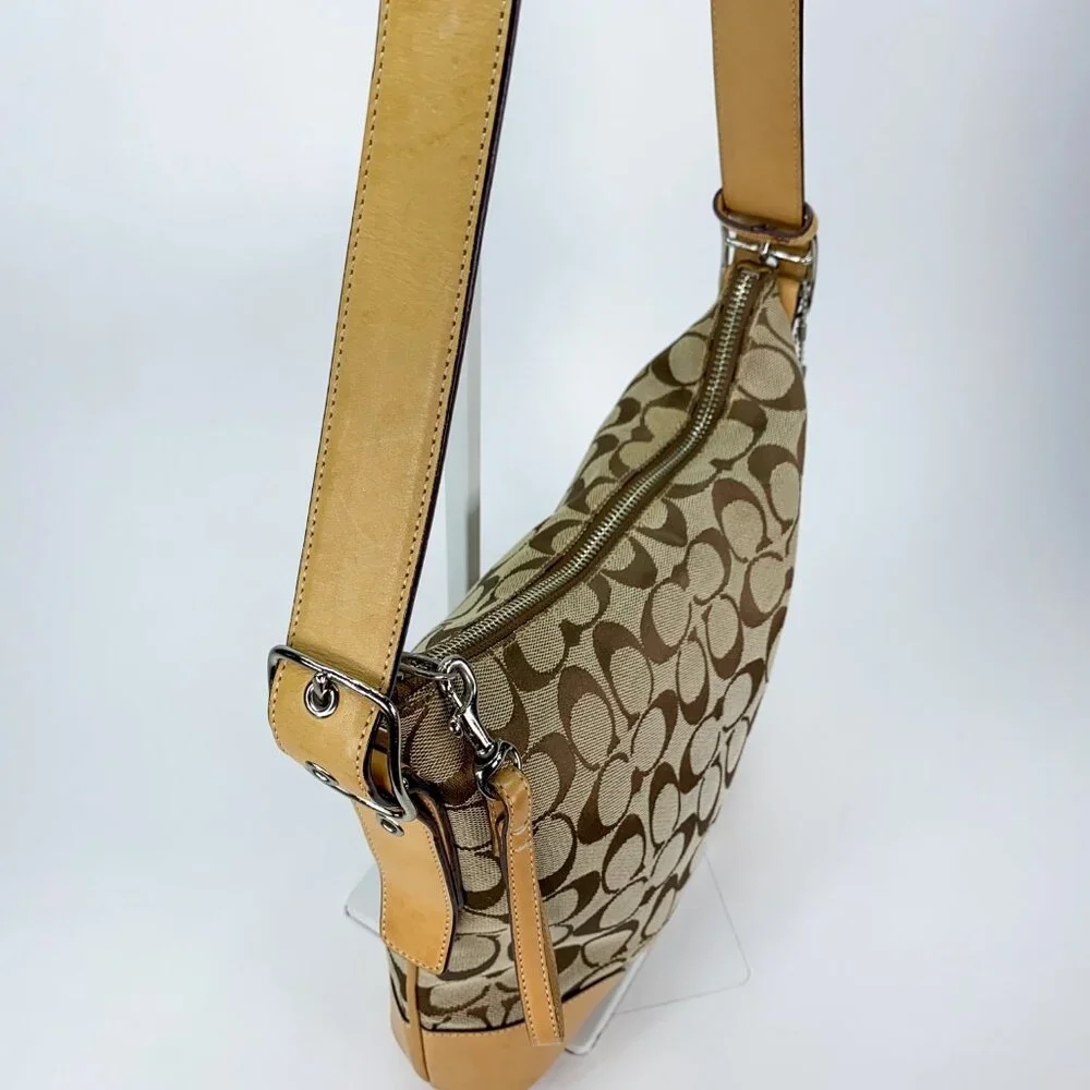 COACH Vintage Hobo Signature C Slim Crossbody Canvas Bag - C04K-6347 - Picture 10 of 14